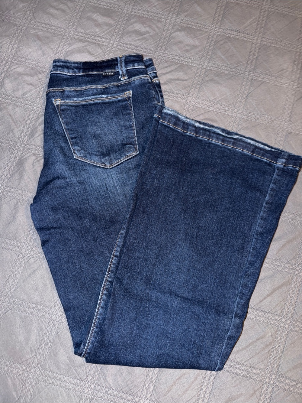 Risen Wide Leg Women's Jeans in Dark Blue - Classic Flare